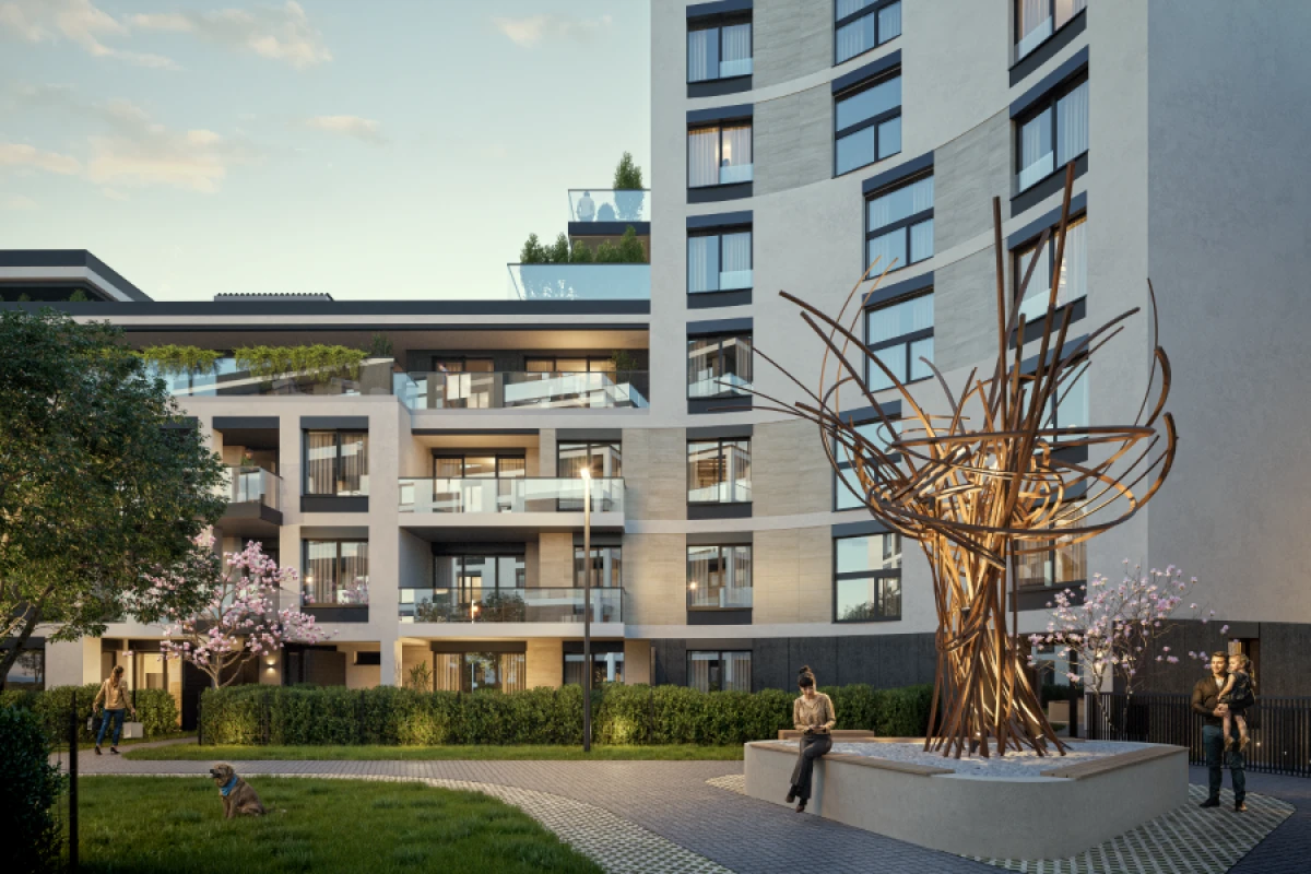 Vnitroblok Žižkovských zahrad ozdobí plastika Jana Dostála