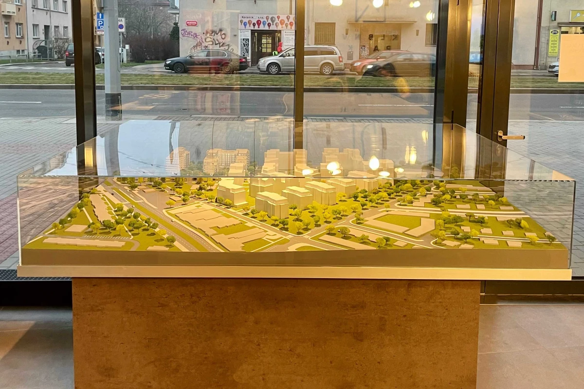 3D model Za.hraďáku v našem showroomu na Kolbenově