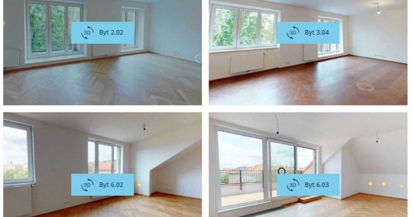 Prohlédněte si volné byty v Domě u Akátu v rámci virtuální reality